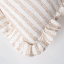 Cojín Rayas Beige Algodón 43 X 43 cm