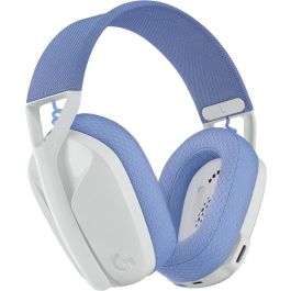 Logitech Auriculares G435 Gaming Inalámbricos Bluetooth/LIGHTSPEED, Sonido Envolvente, Micrófono Integrado, Blanco