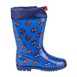 Cerdá t032 Botas de Lluvia de PVC Spiderman Azul para Niños - Calzado Impermeable Infantil Talla 32, Edad 5+