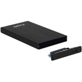Tooq TQE-2527B Caja Externa para Disco Duro 2.5" USB 3.1 Gen 1 5Gbps UASP, compatible HDD/SSD SATA III 4TB, Aluminio Negro