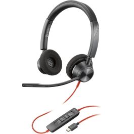 HP Auriculares Poly Blackwire C3320 Diadema Estéreo USB con Micrófono - Certificado Microsoft Teams