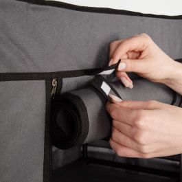 Zapatero Max Home Negro Gris Metal Textil 60 X 90 X 30 CM (6 Unidades)