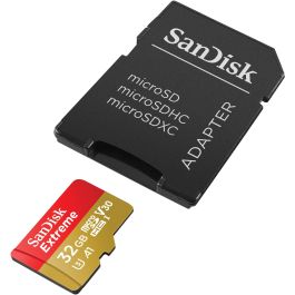 Sandisk Extreme 32 GB MicroSDHC Clase 10 UHS-I, 100 MB/s Lectura, 60 MB/s Escritura, Adaptador SD Incluido
