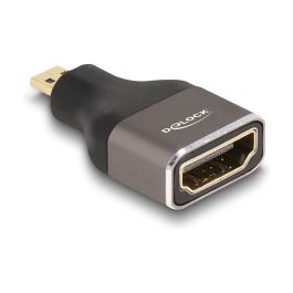 DeLOCK Adaptador HDMI Micro-D Macho a HDMI Hembra 8K 60 Hz, Color Gris Metal, Resolución 7680x4320 Precio: 6.9454. SKU: B12LRD9X74