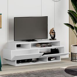 Mueble de TV Alexandra House Living Blanco 125 x 42 x 32 cm