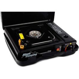 Alpen Camping Cocina Portátil Tyrol 1 Fuego Compacta 2.0kW para Gas 227g Uso Exterior con Maletín Reforzado Alpen Camping Cocina Portátil Tyrol 1 Fuego Compacta 2.0kW para Gas 227g Uso Exterior con Maletín Reforzado