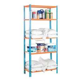 Simon Rack Estantería Metálica Maderclick 5/400 sin Tornillos | 5 Estantes | 180x90x40cm | 150kg por Estante | Metal y Aglomerado