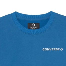 Sudadera sin Capucha Niño Converse WordMark Crew Azul 29,5