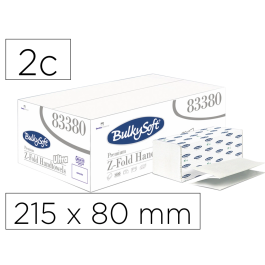 Ofyhostel Toalla Engarzada Bulkysoft Premium Fold Gofrada 2 Capas Plegado Z 215 x 80 mm Papel Secamanos Precio: 2.8900003. SKU: B19TFHY4YN