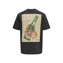 Camiseta de Manga Corta Hombre Only & Sons Ons7Up Rlx Ss Negro