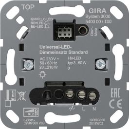 GIRA 540000 S3000 Uni-LED-Dimmeins. Std Einsatz Interruptor con regulación de luz LED Precio: 100.793. SKU: B16CXS73K6