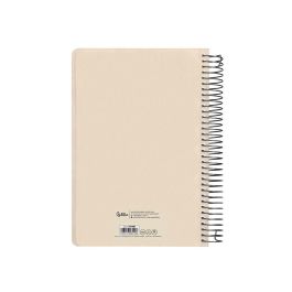 Agenda Espiral Liderpapel Classic A5 2025 Dia Pagina Color Blanco Y Negro Papel 70 gr