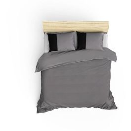 ASI8682870019355 Juego de Cama, 1 Funda Nórdica 220x240 cm, 2 Fundas de Almohada 60x60 cm, 100% Algodón, Gris ASI8682870019355 Juego de Cama, 1 Funda Nórdica 220x240 cm, 2 Fundas de Almohada 60x60 cm, 100% Algodón, Gris