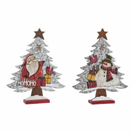 Adorno Navideño DKD Home Decor Madera (2 pcs) (33 x 6 x 39.5 cm)