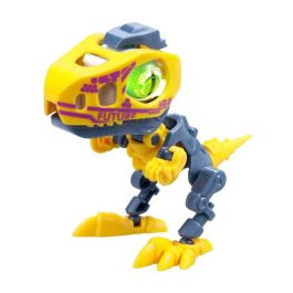 Bizak Biosaurus Cyberpunk Pack Individual 1 Juguete Electrónico que se abre el huevo para construir criatura con luces y sonidos
