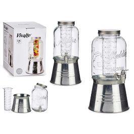 Jarra con soporte y enfriador Vivalto 3800 ml plata, 19.8x37.5x19.8 cm (6 Unidades) Precio: 77.50000027. SKU: S3607662