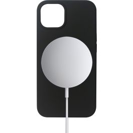 eSTUFF Funda magnética de silicona INFINITE ROME para iPhone 13, Negra, 81% material reciclado