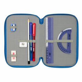 Safta Plumier triple Superman con 37 Piezas, 12,5x19,5x5,5 cm, +3 Años