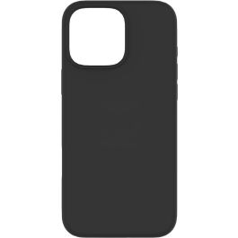eSTUFF Funda INFINITE RIGA para iPhone 16 Pro, Silicona Negra, 93% Material Reciclado
