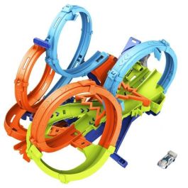 Hot Wheels Action Colisión De 4 Loopings Hxr70 Mattel