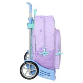 Mochila Escolar con Ruedas Frozen Spirit Lila 33 x 42 x 14 cm
