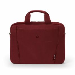 DICOTA Slim Case Base 13-14.1" Bandolera para Portátil 33-35.8cm, Poliéster, Bolsillo Delantero, Asa de Transporte, Rojo