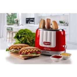 Ariete 206/00 Máquina de Hot Dog Party Time Roja - 5 Niveles de Cocción, Expulsión Automática Ariete 206/00 Máquina de Hot Dog Party Time Roja - 5 Niveles de Cocción, Expulsión Automática