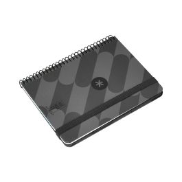 Agenda Espiral Antartik Pattern A6+ 2025 Semana Vista Color Negro Papel 80 gr