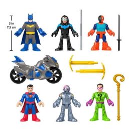 Imaginext HXF94 DC Super Friends Caja de figuras Deluxe con 9 elementos