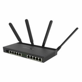 MikroTik RB4011iGS+5HacQ2HnD-IN Router Wi-Fi 5 (802.11ac) Doble Banda (2.4 GHz / 5 GHz) Ethernet Negro sobremesa