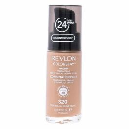 Revlon ColorStay Base de Maquillaje Fluida #370-Toast para Piel Mixta/Grasa, Cobertura Perfecta Mate 24H SPF15, 30 ml