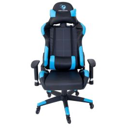 Coolbox Silla Gaming Deepcomand ergonómica Polipiel PU transpirable 2D Reclinable 90-180º con Cojines Lumbar y Cervical