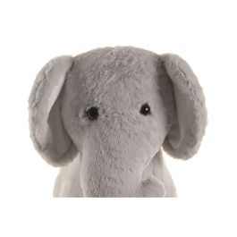 DKD Home Decor Mecedora Kids Elefante Gris Natural Poliéster Madera 33 x 50 x 64 cm