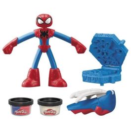 Play-Doh HASG00585X0 Set Creativo Spider-Man My Web Creator con Figura Flexible y Plastilina, +4 años