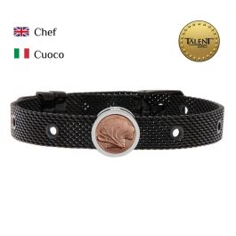 Pulsera Unisex Chef Talent Jewels TJA-3-05-02-2-235 Negro