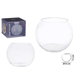 Pecera Pequeña Giftdecor 15 cm - Vidrio Transparente 1500 ml (12 Unidades) Pecera Pequeña Giftdecor 15 cm - Vidrio Transparente 1500 ml (12 Unidades)