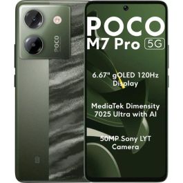 Smartphone Poco M7 PRO 8+256GB DS 5G Mediatek Dimensity 6100+ 8 GB RAM 256 GB Verde Precio: 223.50000024. SKU: B1C8CW8LN6