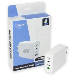 Z ALLNET Ersatznetzteil QC USB-C PD GaN Netzteil Power Supply130Watt 1x USB Typ-A QC 3x USB Typ-C**EU PLUG** Precio: 83.89000059. SKU: B1G9CYHMAF