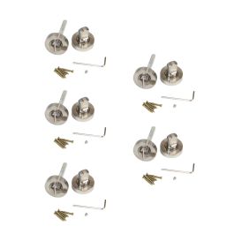 Emuca Lote de 5 condenas con roseta redonda para puertas de interior, diámetro 35mm, Zamak, Níquel satinado Emuca Lote de 5 condenas con roseta redonda para puertas de interior, diámetro 35mm, Zamak, Níquel satinado Precio: 31.69000043. SKU: B1DX5CFSTS