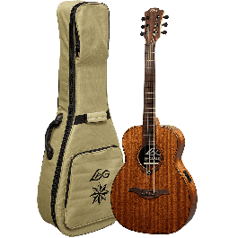 LAG Guitarra Acústica Escapade A/E Zurdos Travel Electroacústica Folk Natural Satinado Zurda