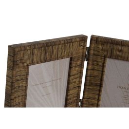 Marco Foto 10X10 Scandi DKD Home Decor Natural Beige 2 x 16 x 47 cm Set de 3 (4 Unidades)