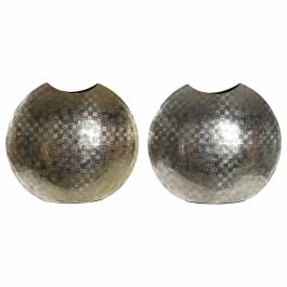 Jarron Moderno DKD Home Decor Dorado Plateado 14 x 33 x 37 cm (2 Unidades) Precio: 92.50000001. SKU: S3017298