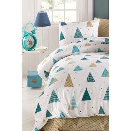 Juego de cama ASI8684283019632 - 1 funda nórdica 220x240 cm + 2 fundas de almohada 60x60 cm - Algodón/Poliéster Blanco