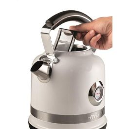 Ariete 2854/01 Hervidor Eléctrico Moderna Blanco 1.7L Acero Inoxidable, Base Inalámbrica 360°, Termómetro, Apagado Automático Ariete 2854/01 Hervidor Eléctrico Moderna Blanco 1.7L Acero Inoxidable, Base Inalámbrica 360°, Termómetro, Apagado Automático