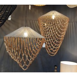 Lampara Techo Moderno DKD Home Decor Marron Claro 67 x 100 x 67 cm Lampara Techo Moderno DKD Home Decor Marron Claro 67 x 100 x 67 cm