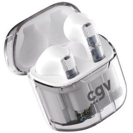 Auriculares inalámbricos Bluetooth - CGV - URBAN GHOST (Blanco) - Batería de 30h - Control táctil - TWS Auriculares inalámbricos Bluetooth - CGV - URBAN GHOST (Blanco) - Batería de 30h - Control táctil - TWS