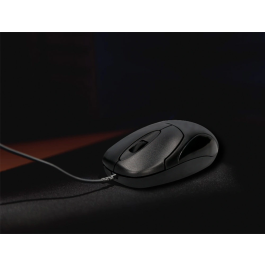 Q-connect Ratón Óptico 800 DPI USB Negro Con Cable