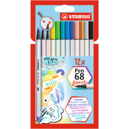 Stabilo Rotuladores Pen 68 Brush C-Surtidos Estuche 12 Ud Precio: 15.49999957. SKU: S8417611