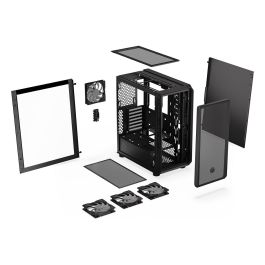 Endorfy Arx 500 ARGB PC Negro Vidrio Templado ATX/ITX/micro ATX Gaming Caja con Ventana Lateral Iluminada