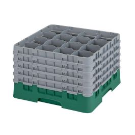 CAMBRO - 16S1058-119 - Cesta de lavado 16 comp. 5 alturas - 10,9 cm Ø máx. - alt. máx. 28,2 cm - 50 x 50 x 30,8 cm - Verde sherwood Precio: 102.50000024. SKU: B14FEGPGPM